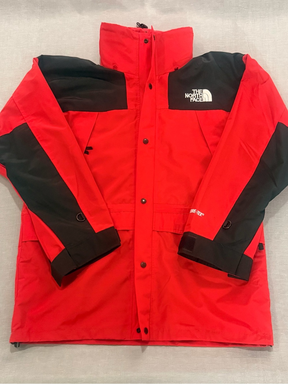 The North Face Red Jacket with Black Yoke